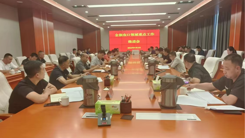 旗委常委、旗人民政府副旗长苏立志主持召开全旗农口领域重点工作推进会议.png